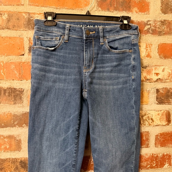 P58 - American Eagle Outfitters Dark Blue Skinny Jeans - Picture 2 of 6